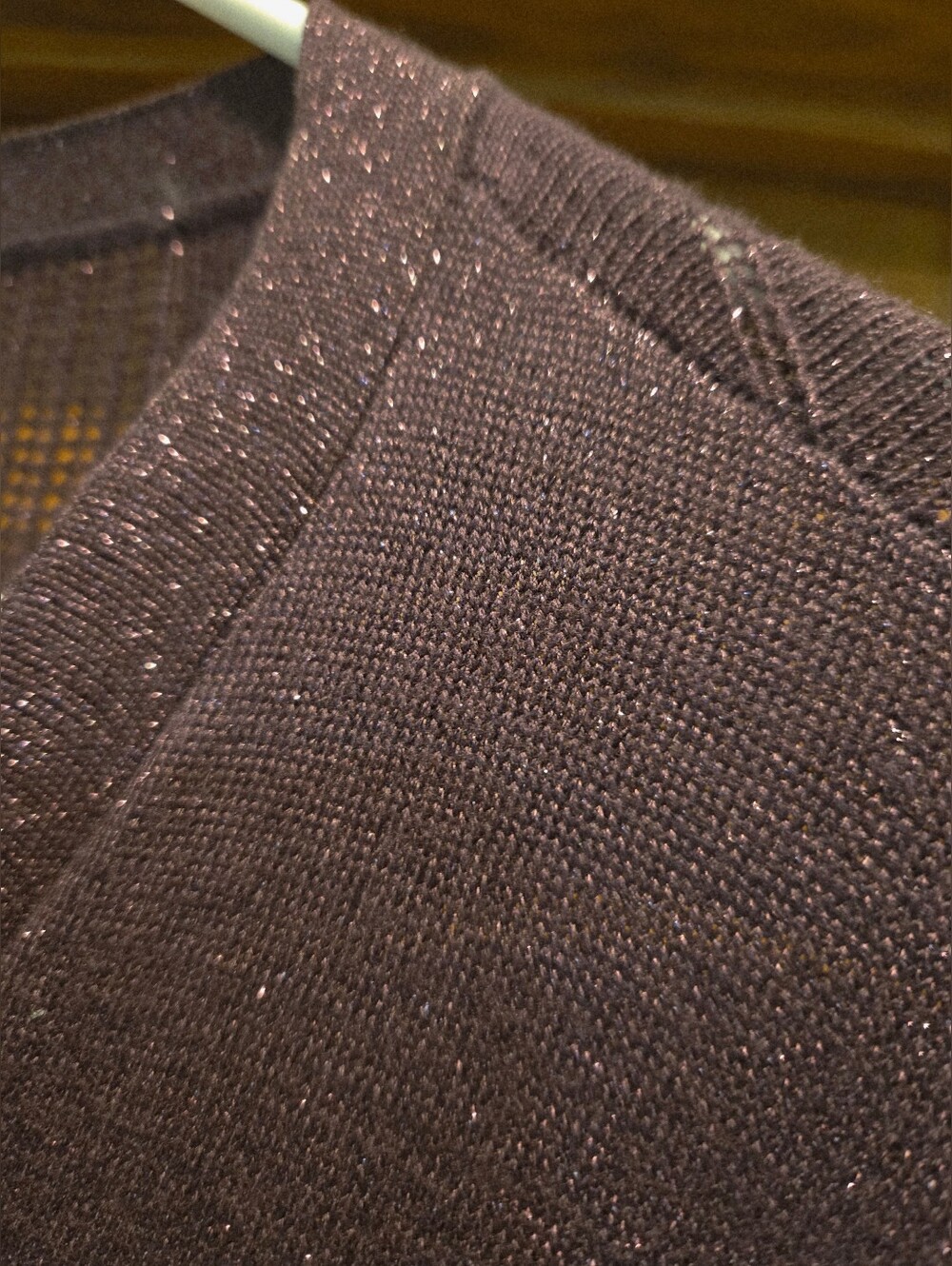 Maurices Plum Open-Front Glitter Knit Cardigan - Picture 4 of 15